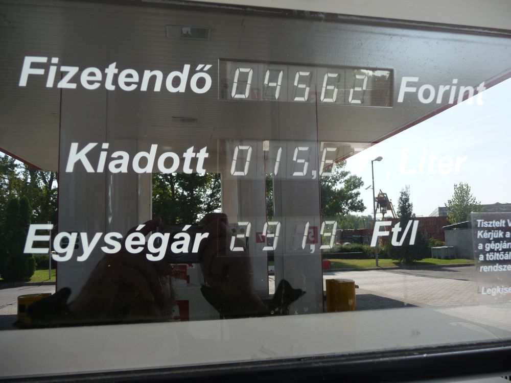 Benzinpreise in Forint